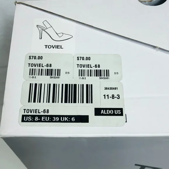 NWB ALDO Yellow Toviel Slingback Heel Pump 8.5 - Picture 9 of 9